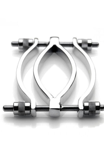 XR Brands - Master Series - Stainless Steel Adjustable Pussy Clamp - Stag Shop