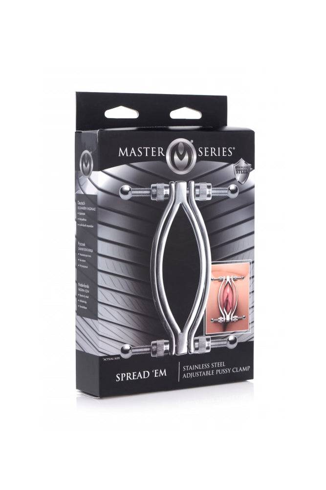 XR Brands - Master Series - Stainless Steel Adjustable Pussy Clamp - Stag Shop