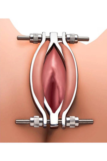 XR Brands - Master Series - Stainless Steel Adjustable Pussy Clamp - Stag Shop