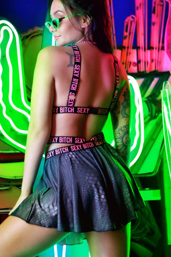 Fantasy Lingerie - AF913 - Sexy Bitch Skater Skirt - Stag Shop