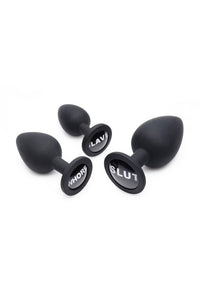Thumbnail for XR Brands - Master Series - Dirty Words Anal Plug Set - Stag Shop