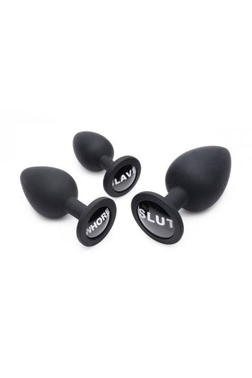 XR Brands - Master Series - Dirty Words Anal Plug Set - Stag Shop