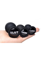 XR Brands - Master Series - Dirty Words Anal Plug Set - Stag Shop