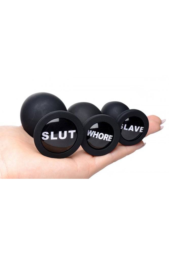 XR Brands - Master Series - Dirty Words Anal Plug Set - Stag Shop