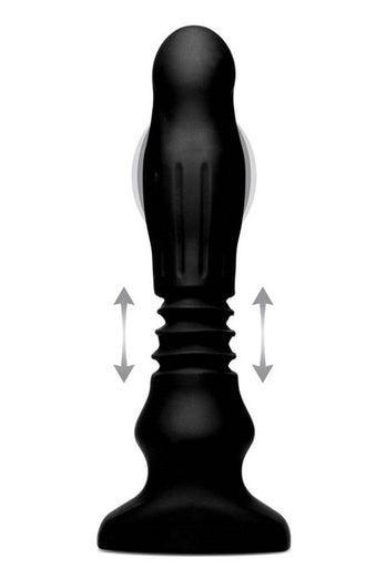 XR Brands - Thunderplugs - Silicone Swelling & Thrusting Plug with Remote Control - Stag Shop