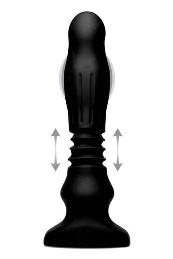 XR Brands - Thunderplugs - Silicone Swelling & Thrusting Plug with Remote Control - Stag Shop