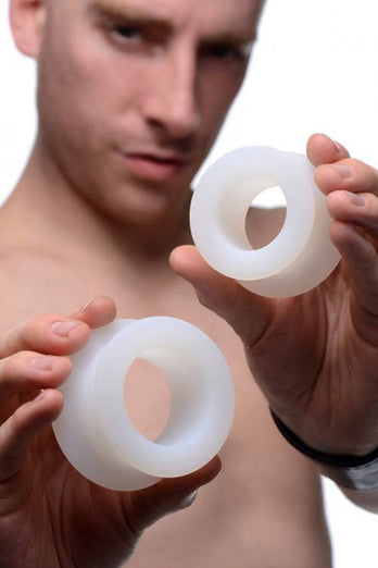 XR Brands - Master Series - Stretch Master 2 Piece Training Silicone Ass Grommet set - Stag Shop