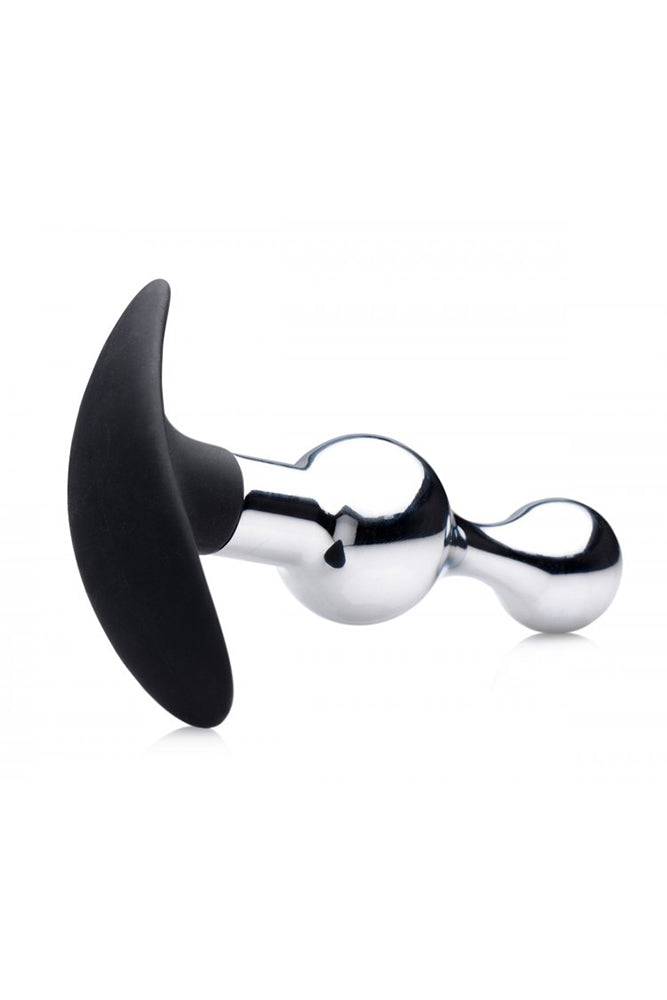 XR Brands - Master Series - Dark Drop Metal and Silicone Beaded Anal Plug - Stag Shop