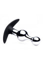XR Brands - Master Series - Dark Drop Metal and Silicone Beaded Anal Plug - Stag Shop