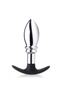 Thumbnail for XR Brands - Master Series - Dark Stopper Metal and Silicone Anal Plug - Stag Shop