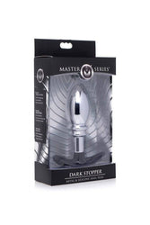 XR Brands - Master Series - Dark Stopper Metal and Silicone Anal Plug - Stag Shop