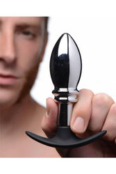 XR Brands - Master Series - Dark Stopper Metal and Silicone Anal Plug - Stag Shop