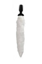 XR Brands - Tailz - White Fox Vibrating Anal Plug with Remote - Stag Shop