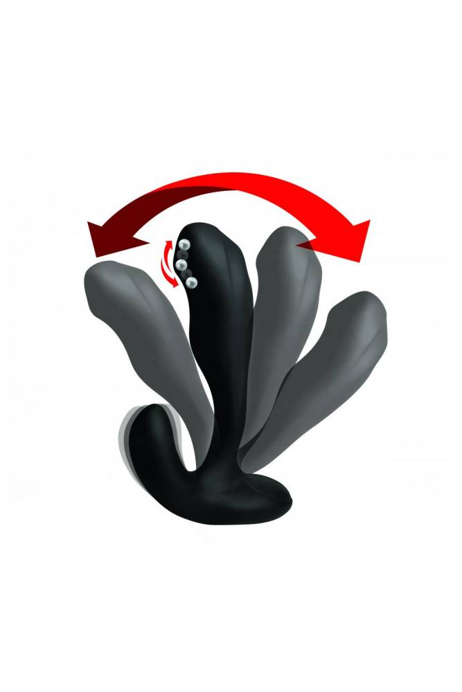 XR Brands - Alpha-Pro - 7X P-Bender Prostate Massager - Black - Stag Shop