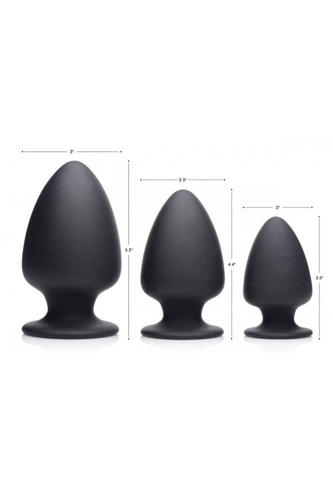 XR Brands - Squeeze-It - Squeezable Silicone Anal Plug - Small - Black | Stag Shop XR Brands - Squeeze-It - Squeezable Silicone Anal Plug - Small - Black | Stag Shop