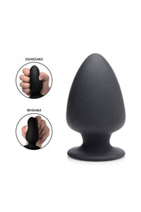 Thumbnail for XR Brands - Squeeze-It - Squeezable Silicone Anal Plug - Medium - Stag Shop