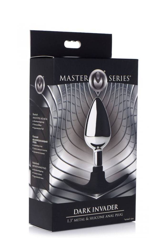 XR Brands - Master Series - Dark Invader Metal and Silicone Anal Plug - Stag Shop