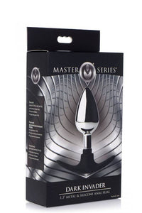 Thumbnail for XR Brands - Master Series - Dark Invader Metal and Silicone Anal Plug - Stag Shop