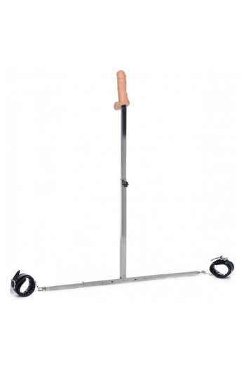 XR Brands - Master Series - Squat Anal Impaler with Spreader Bar - Silver - Stag Shop