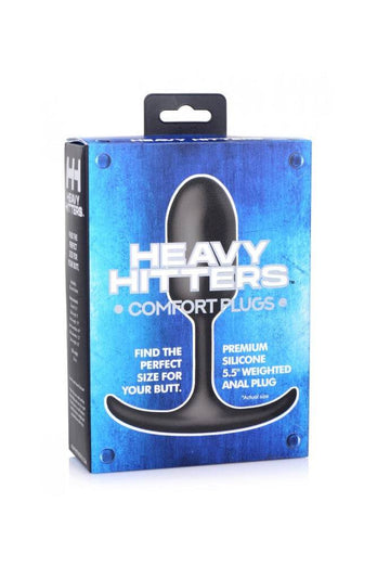 XR Brands - Heavy Hitters - Premium Silicone Weighted Anal Plug - Medium - Stag Shop