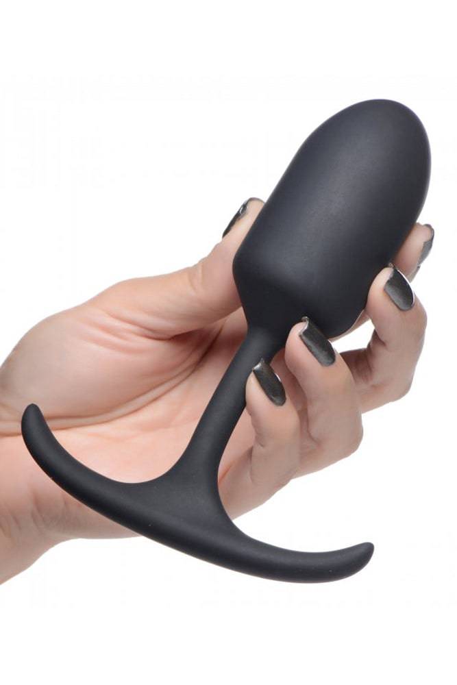 XR Brands - Heavy Hitters - Premium Silicone Weighted Anal Plug - Medium - Stag Shop
