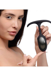 XR Brands - Heavy Hitters - Premium Silicone Weighted Anal Plug - Medium - Stag Shop