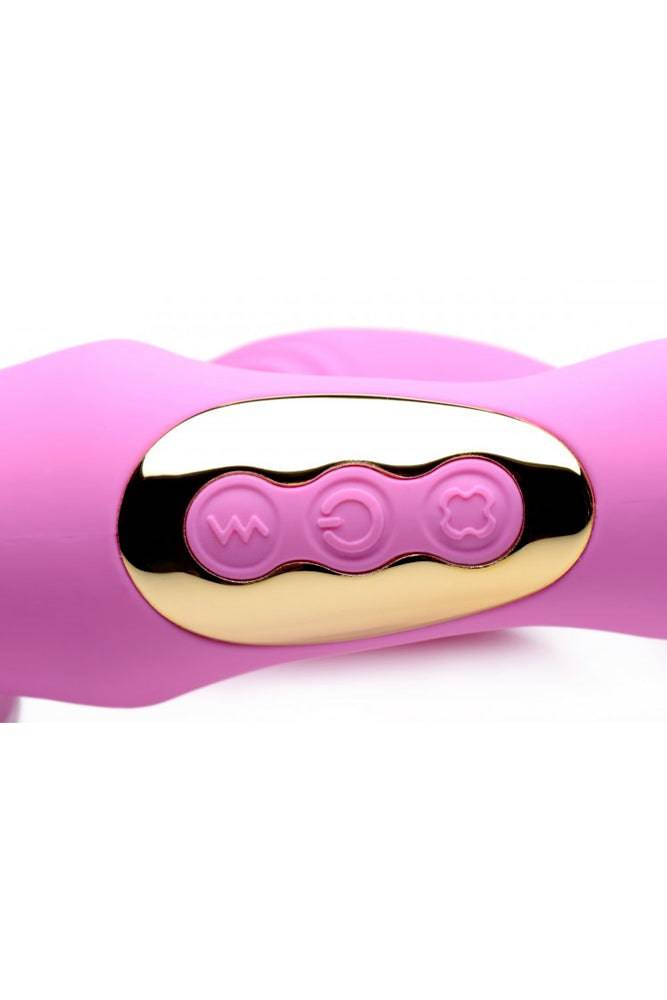 XR Brands - Strap U - 15X U-Pulse Pulse & Vibe Strapless Strap-on w/ Remote - Pink - Stag Shop