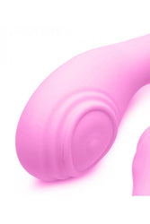 XR Brands - Strap U - 15X U-Pulse Pulse & Vibe Strapless Strap-on w/ Remote - Pink - Stag Shop