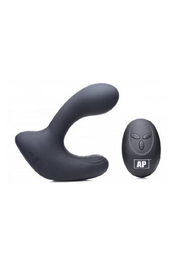 XR Brands - Alpha-Pro - 10X P-Pulse Prostate Massager - Black - Stag Shop