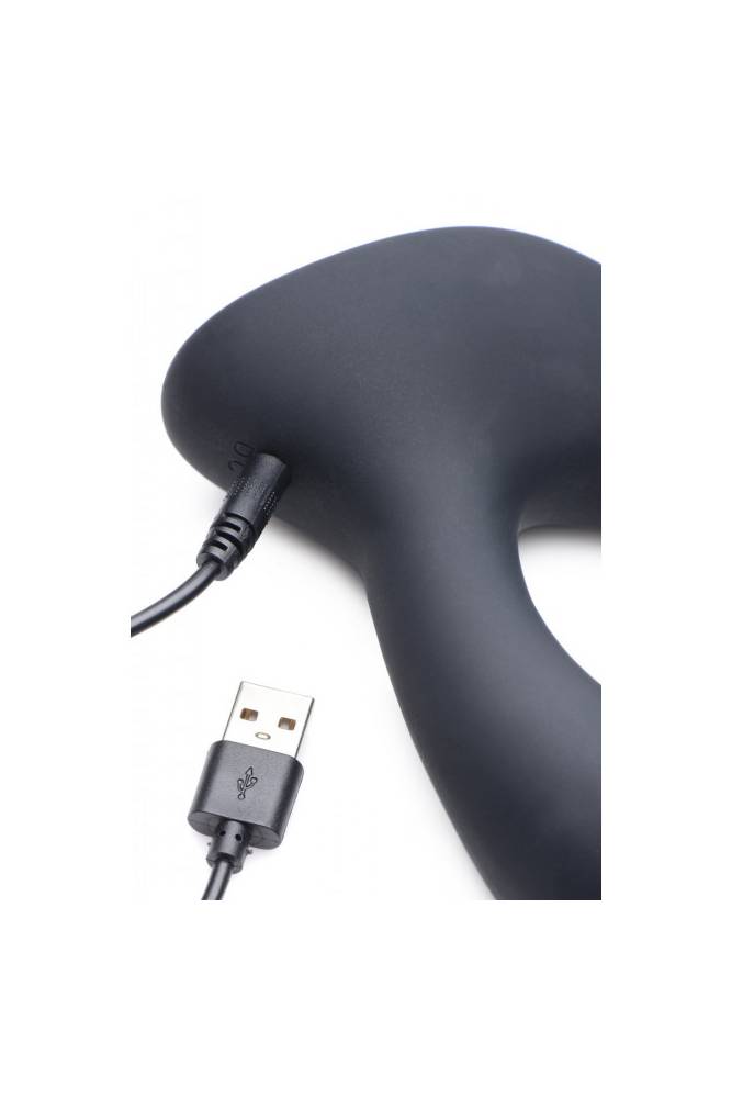 XR Brands - Alpha-Pro - 10X P-Pulse Prostate Massager - Black - Stag Shop