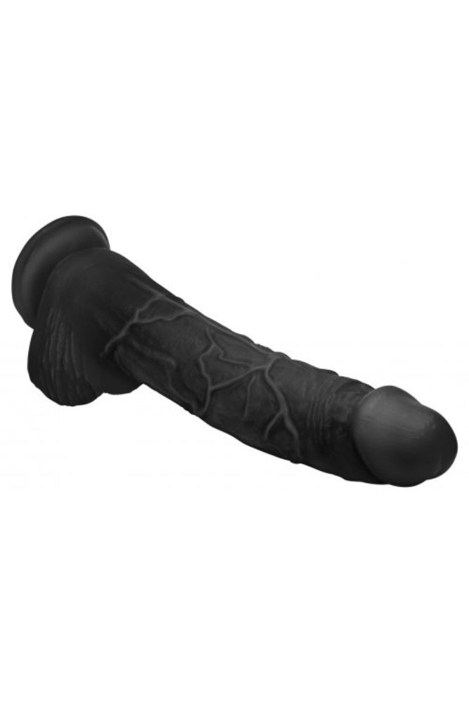 XR Brands - Master Cock - Hung Harry 11.75" Dildo with Balls - Black - Stag Shop
