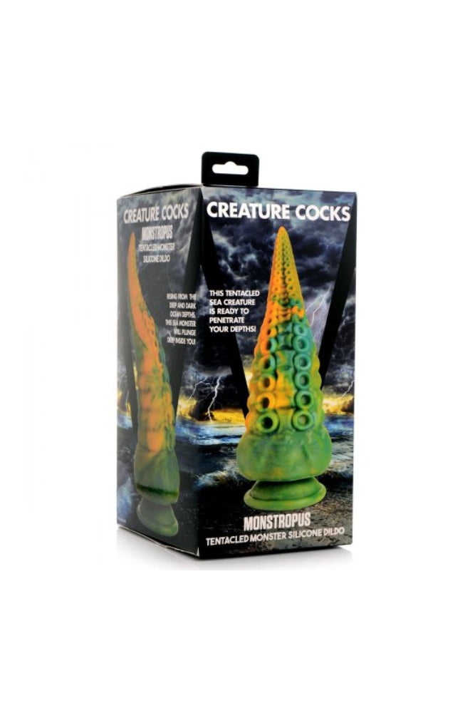 XR Brands - Creature Cocks - Monstropus Tentacle Silicone Dildo - Multicolour - Stag Shop