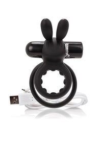 Thumbnail for Screaming O - Charged - O Hare Rechargeable Rabbit Cock Ring - Black - Stag Shop