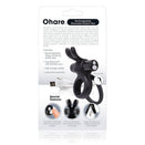 Screaming O - Charged - O Hare Rechargeable Rabbit Cock Ring - Black - Stag Shop