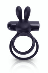Screaming O  - Charged - OHare XL - Vibrating Rabbit Cock Ring - Black - Stag Shop
