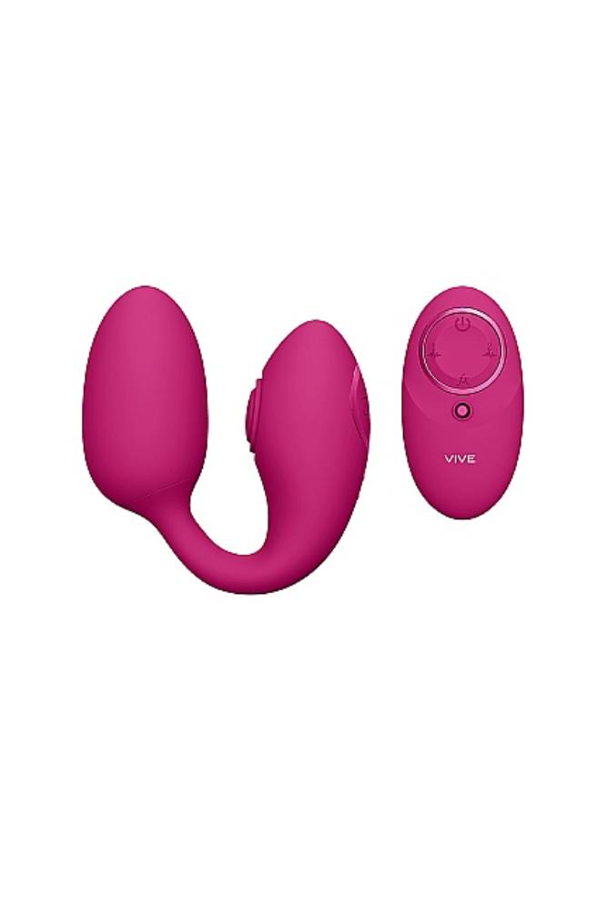Shots Toys - VIVE - Aika Remote Controlled Pulse Wave & Vibrating Egg - Pink - Stag Shop