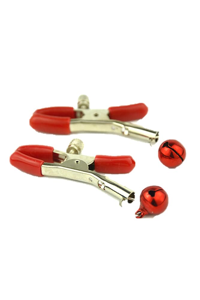 Ego Driven - Alligator Clamps with Bells - Red - Stag Shop