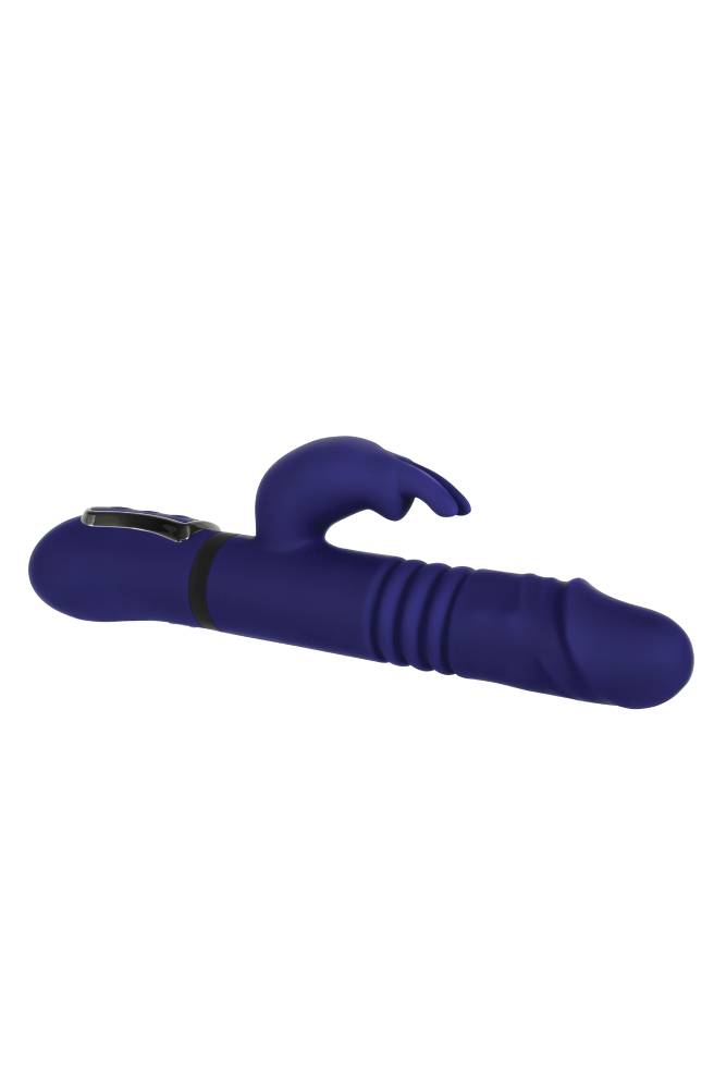 Evolved - Gender X - All In One Thrusting Rabbit Vibrator - Blue - Stag Shop