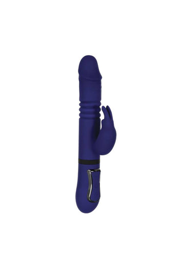 Evolved - Gender X - All In One Thrusting Rabbit Vibrator - Blue - Stag Shop