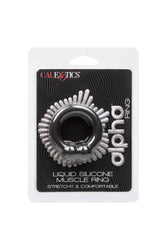 Cal Exotics - Alpha - Liquid Silicone Muscle Ring - Black - Stag Shop