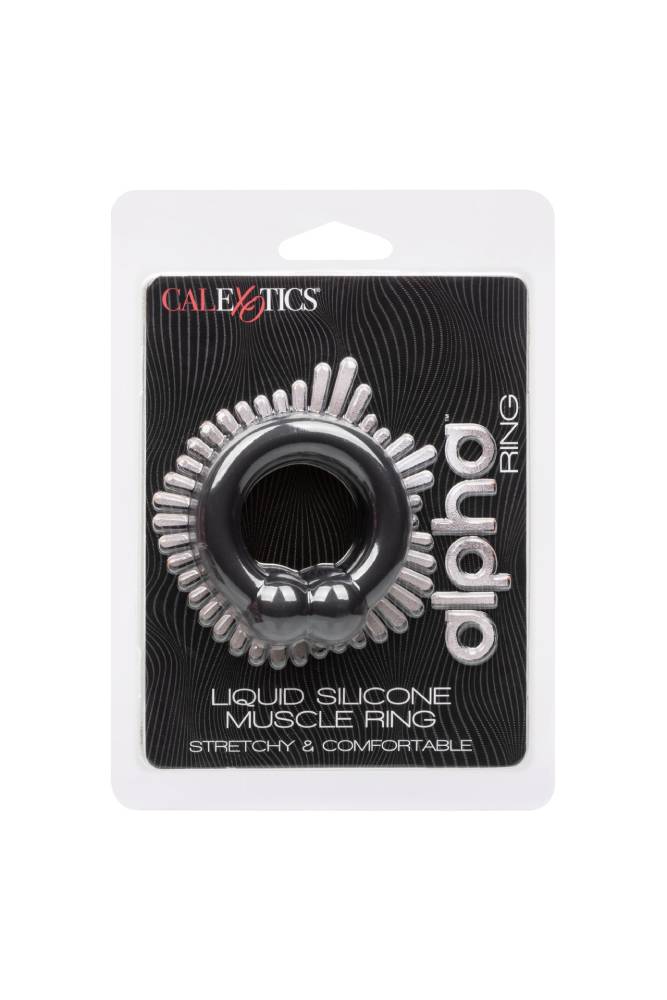 Cal Exotics - Alpha - Liquid Silicone Muscle Ring - Black - Stag Shop