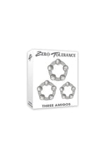 Zero Tolerance - Three Amigos Cock Ring Set - Clear