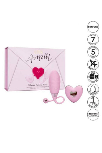 Jopen - Amour - Remote Control Bullet Vibrator - Pink - Stag Shop