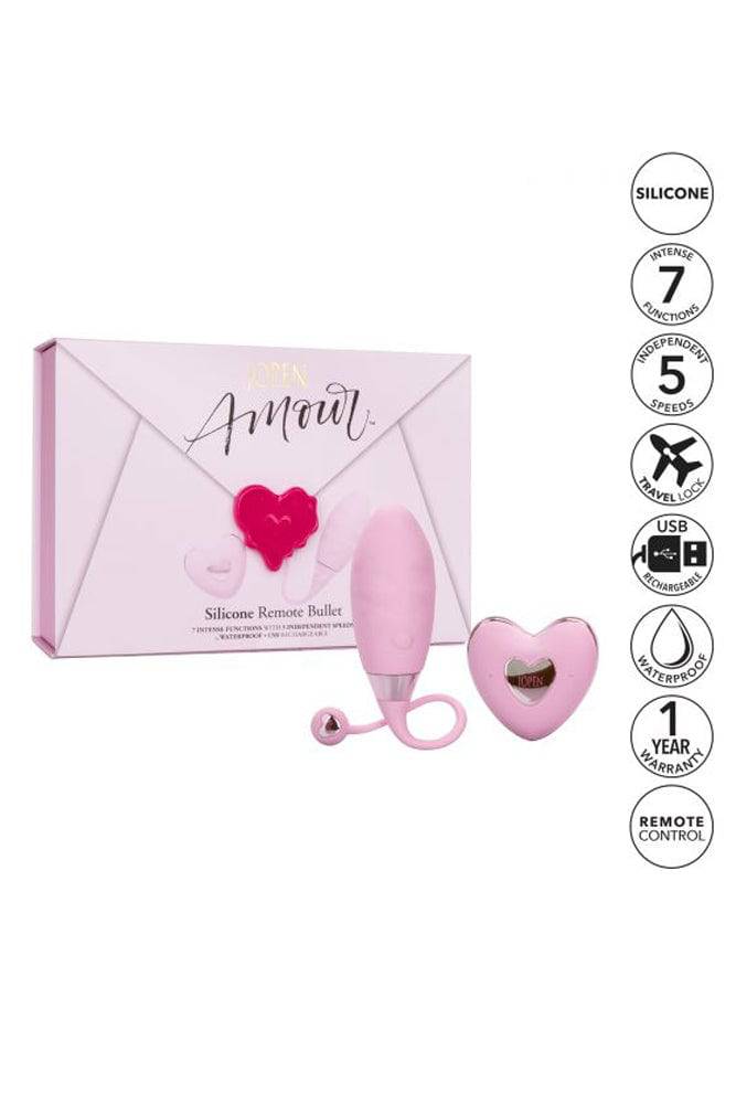 Jopen - Amour - Remote Control Bullet Vibrator - Pink - Stag Shop