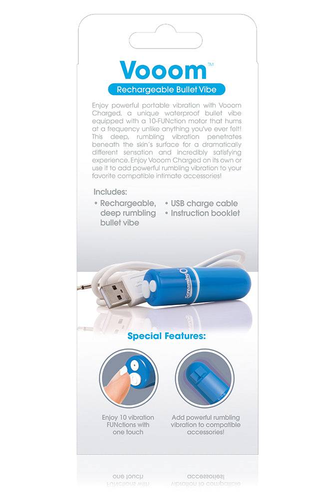 Screaming O - Charged - Vooom Rechargeable Bullet Vibrator - Assorted - Stag Shop