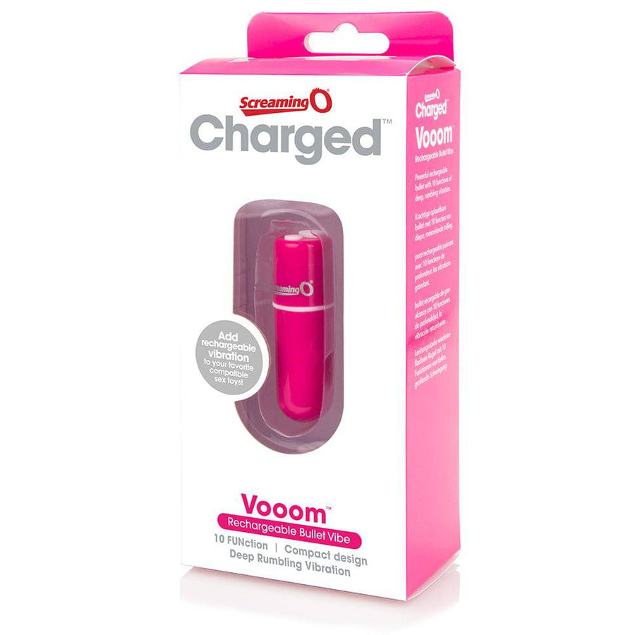 Screaming O - Charged - Vooom Rechargeable Bullet Vibrator - Assorted - Stag Shop