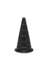 Doc Johnson - TitanMen - Anal Stretcher 6 Inch Cone Plug - Black - Stag Shop