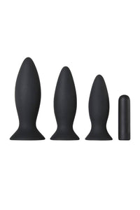 Thumbnail for Adam & Eve - Rechargeable Vibrating Anal Trainer Kit - Black - Stag Shop