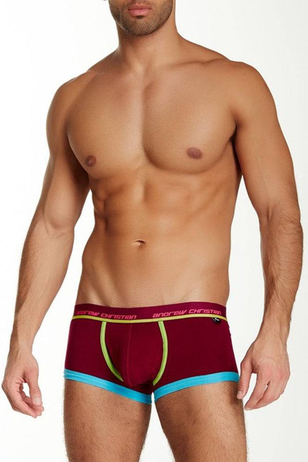 Andrew Christian - 9511 - Flashlift Boxer With Show-It Tech - Burgundy - Stag Shop