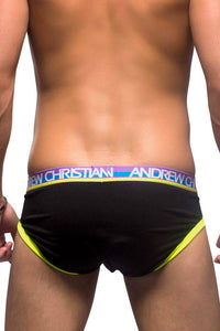 Thumbnail for Andrew Christian - 9704 - Almost Naked Brief - Black - Stag Shop